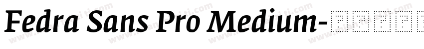 Fedra Sans Pro Medium字体转换